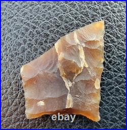 1 1/4 Knife River Flint Folsom Preform Base Mountrail County, North Dakota