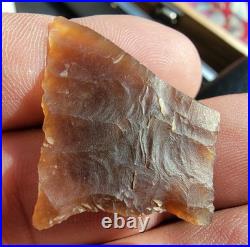 1 1/4 Knife River Flint Folsom Preform Base Mountrail County, North Dakota