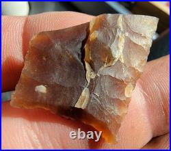 1 1/4 Knife River Flint Folsom Preform Base Mountrail County, North Dakota