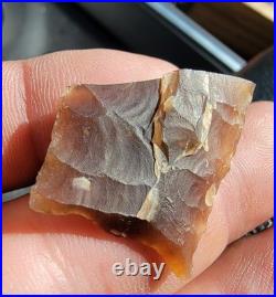 1 1/4 Knife River Flint Folsom Preform Base Mountrail County, North Dakota