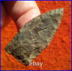 1.75 PALEO OWL CAVE OREGON ARROWHEAD Authentic Projectile Point BEN STERMER COA