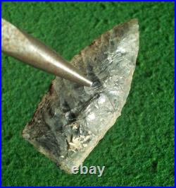 1.75 PALEO OWL CAVE OREGON ARROWHEAD Authentic Projectile Point BEN STERMER COA
