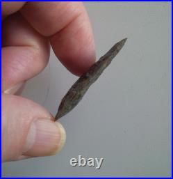 1.75 PALEO OWL CAVE OREGON ARROWHEAD Authentic Projectile Point BEN STERMER COA