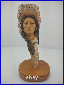 10.5 Tall Buffalo Woman Native American Indian Sculpture Limited Edition #3009