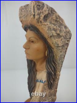 10.5 Tall Buffalo Woman Native American Indian Sculpture Limited Edition #3009