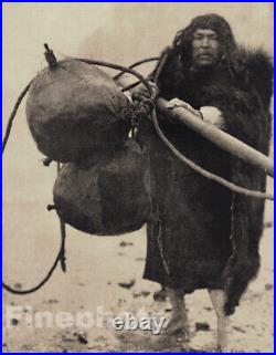 1900/72 EDWARD CURTIS Native American Indian Whale Hunter Folio Photo Art 16X20
