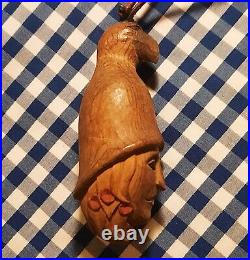 1930s TLINGIT cedar wood totem pole pendant carving haida native american indian