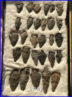 29 Points, Native American Artifacts, Collection From Pennsylvania