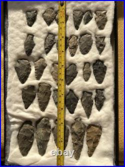 29 Points, Native American Artifacts, Collection From Pennsylvania
