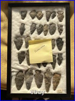 29 Points, Native American Artifacts, Collection From Pennsylvania