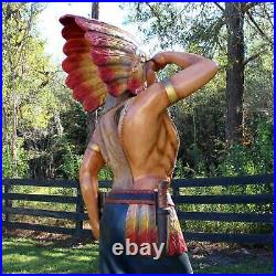 6 Ft Native American Indian Chief Statue for Tobacco or Cigar Store
