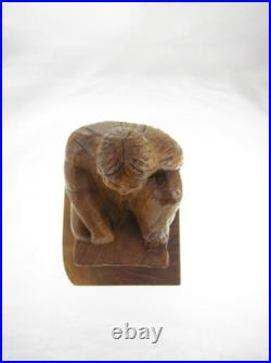 9 R. C. F. Niwot Vintage 1999 Native American Woman Wood Carving Statue