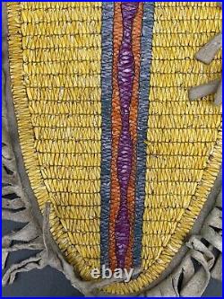 A Rare Pair Of Native American Plains Indian Quilled Panels