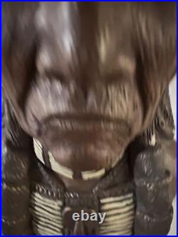 ANTIQUE NATIVE AMERICAN INDIAN H/MADE POTTERY HUGE STATUE? UNCONQUERED Darnel