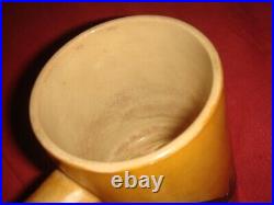 ANTIQUE PRIMITIVE HAND PAINTED NATIVE AMERICAN CHIEF POTTERY MUG 568 grams