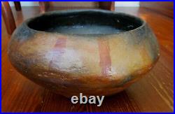 APACHE INDIAN DECORATED POTTERY BOWL NATIVE AMERICAN South West