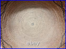 APACHE Native American Coiled Geometric Designs Basket BOWL 10.5 Dia. (C52S)