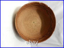 APACHE Native American Coiled Geometric Designs Basket BOWL 10.5 Dia. (C52S)