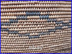 APACHE Native American Coiled Geometric Designs Basket BOWL 10.5 Dia. (C52S)