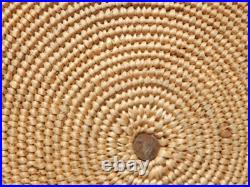 APACHE Native American Coiled Geometric Designs Basket BOWL 10.5 Dia. (C52S)