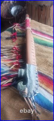 AWESOME OLD 1940S 50s NATIVE AMERICAN IROQUOIS HAND MADE CEREMONY PIPE RARE