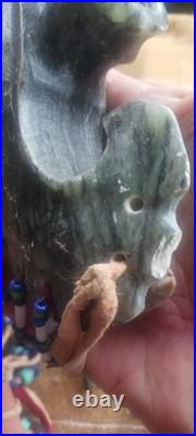 AWESOME OLD 1940S 50s NATIVE AMERICAN IROQUOIS HAND MADE CEREMONY PIPE RARE