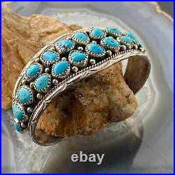 Anita Whitegoat Navajo Native American Sterling Turquoise Bracelet For Women