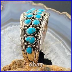 Anita Whitegoat Navajo Native American Sterling Turquoise Bracelet For Women