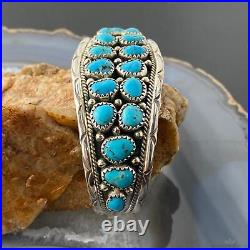 Anita Whitegoat Navajo Native American Sterling Turquoise Bracelet For Women