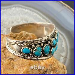 Anita Whitegoat Navajo Native American Sterling Turquoise Bracelet For Women