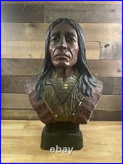 Antique 1907 L Pellegruu Fleetfoot Native American Bust
