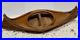 Antique 1920s Native American Model Birch Bark and Bentwood Canoe 6.5