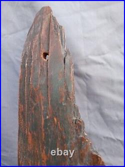 Antique 19th C Native American Store Trade Sign Weathervane Carved Wood Fragment