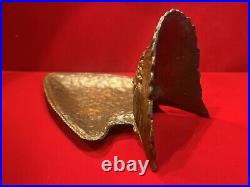 Antique Bronze Native American Indian Chief Arrowhead Dish