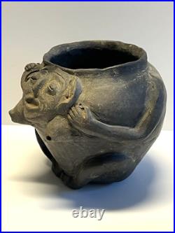 Antique Native Ameican Indian Ceramic Effigy Vessel