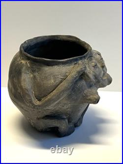 Antique Native Ameican Indian Ceramic Effigy Vessel