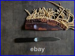 Antique Native American Handmade Knife with Sheath Included