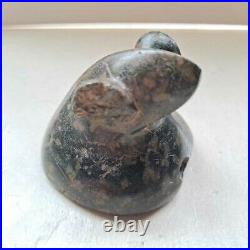 Antique Native American Indian Bird Stone Frog Figure PopEye Sculpture