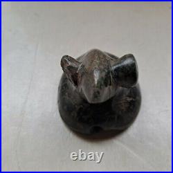 Antique Native American Indian Bird Stone Frog Figure PopEye Sculpture