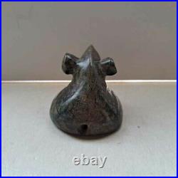 Antique Native American Indian Bird Stone Frog Figure PopEye Sculpture