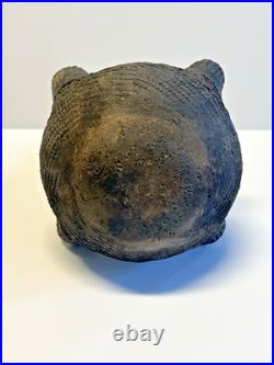 Antique Native American Indian Clay Pottery Sprouted Water Jug