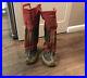 Antique Native American Indian Moccasins Boots Shoes Mukluks Armadillo Soles