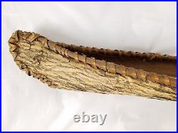 Antique Native American Indian Wood Bark Canoe