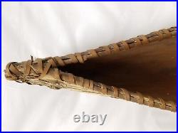 Antique Native American Indian Wood Bark Canoe