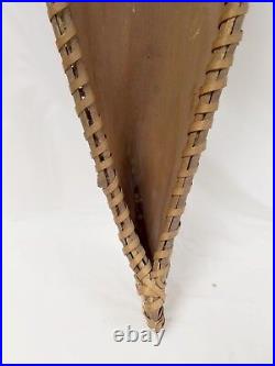 Antique Native American Indian Wood Bark Canoe