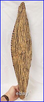 Antique Native American Indian Wood Bark Canoe