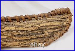 Antique Native American Indian Wood Bark Canoe