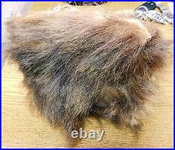 Antique Native American One of a Kind, Mandan Buffalo Hair and Skin Head Dress