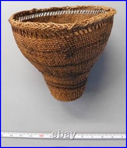 Antique Native American carrying basket Washoe Washo Great Basin Paiute 19th c