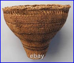 Antique Native American carrying basket Washoe Washo Great Basin Paiute 19th c